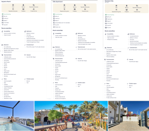 Overview of all hotel Rooms in Dahab